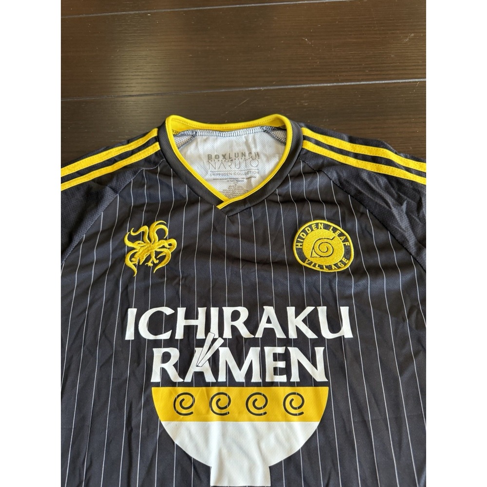Naruto Uzumaki Hidden Leaf Village BoxLunch Men's Soccer Jersey Size S